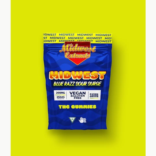 Midwest Extracts - Midwest Extracts | Sour Blue Raspberry | 8pk - 1