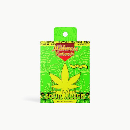 Midwest Extracts - Midwest Extracts | Sour Alien | Cartridge | 1G - 1
