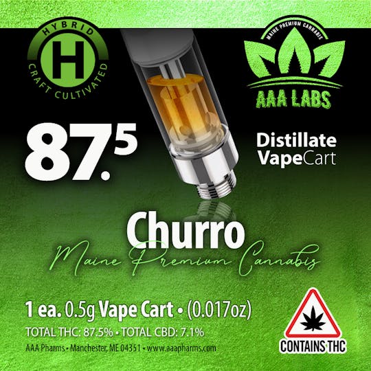 AAA Pharms - Churro - Distillate Vape Cart 0.5g - 1