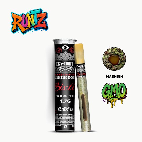 Lucky Thirteen - Lucky Thirteen Sixties - RUNTZ Flower - GMO Hashish Donut - 1