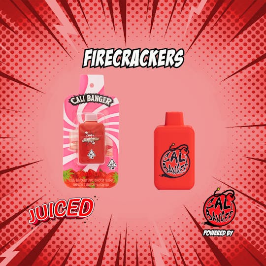 Firecracker by Cali Banger - Juiced Vape Strawberry Shortcake 1.2 G - 1