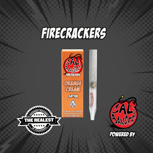 Firecracker by Cali Banger - Firecracker Infused Pre Roll Orange Cream 1.3 Gr - 1