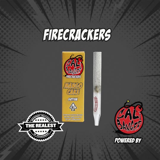 Firecracker by Cali Banger - Firecracker Infused Pre Roll Mango Cake 1.3 Gr - 1
