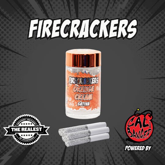 Firecracker by Cali Banger - Firecracker Infused Pre Roll Orange Cream 5 x 0.6 - 3.0 Gr - 1