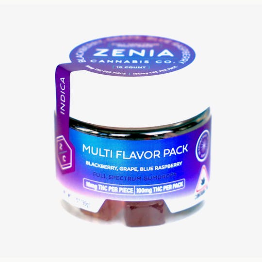 Zenia Cannabis Co - Indica Multi Flavor Full Spectrum Gumdrops - 100mg - 1