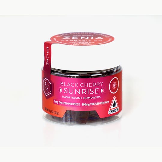 Zenia Cannabis Co - Black Cherry Sunrise - THC+CBD+CBG - 200mg:200mg:80mg - 1