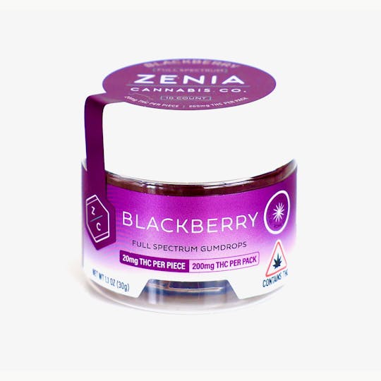 Zenia Cannabis Co - Blackberry Full Spectrum Gumdrops - 200mg - 1