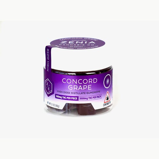 Zenia Cannabis Co - Concord Grape Gumdrops - 2000mg - 1