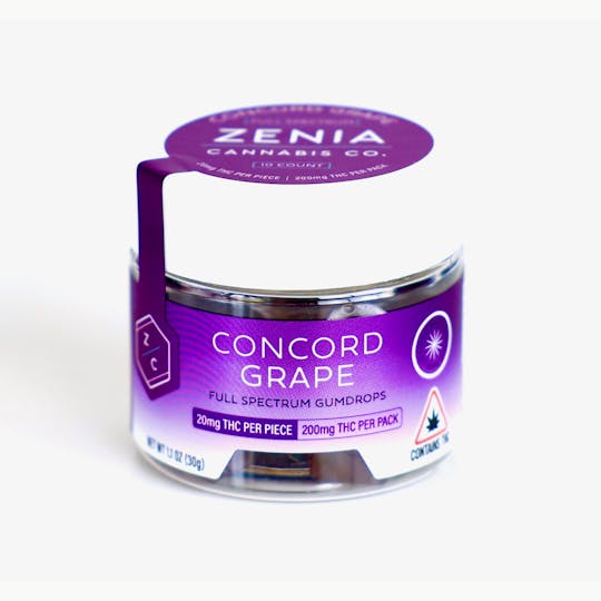Zenia Cannabis Co - Concord Grape Full Spectrum Gumdrops - 200mg - 1