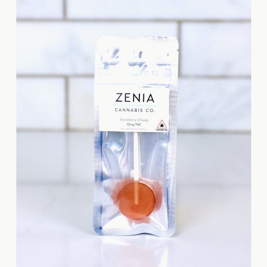 Zenia Cannabis Co - Blackberry Full Spectrum Lollipop - 50mg - 1