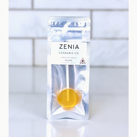 Zenia Cannabis Co - Butterscotch Full Spectrum Lollipop - 25mg - 1