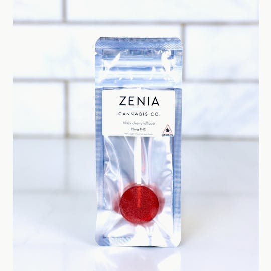 Zenia Cannabis Co - Black Cherry Full Spectrum Lollipop - 25mg - 1