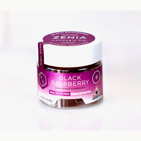 Zenia Cannabis Co - Black Raspberry Hash Rosin Gumdrops - 1000mg - 1