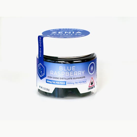Zenia Cannabis Co - Blue Raspberry Gumdrops - 2000mg - 1