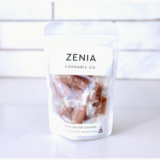 Zenia Cannabis Co - Maine Sea Salt Caramels - 2000mg - 200mg each - 1