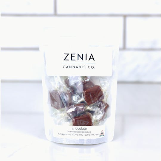 Zenia Cannabis Co - Chocolate Maine Sea Salt Full Spectrum Caramels - 200mg - 1