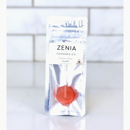 Zenia Cannabis Co - Blackberry Full Spectrum Lollipop - 25mg - 1