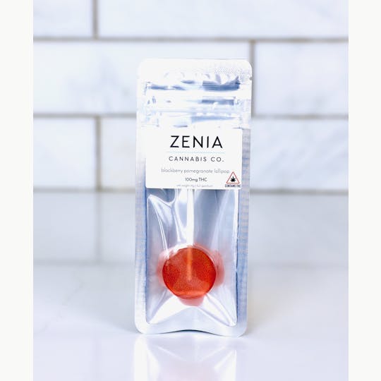 Zenia Cannabis Co - Blackberry Pomegranate Full Spectrum Lollipop - 100mg - 1