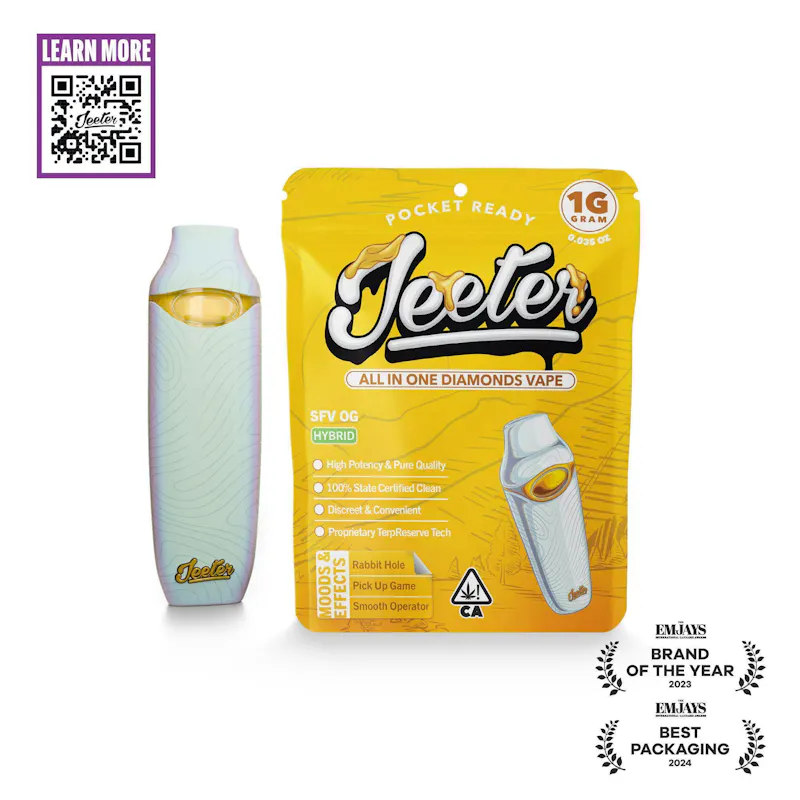 Jeeter SFV OG Diamonds Disposable 1g disposable