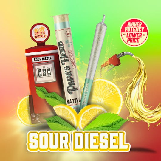 Papa's Herb - Sour Diesel (1g) Preroll - 1