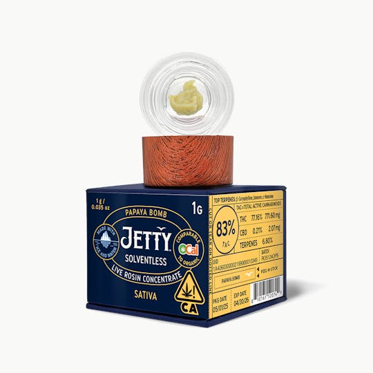 Jetty Extracts - Papaya Bomb OCal Live Rosin Concentrate 1g - 1