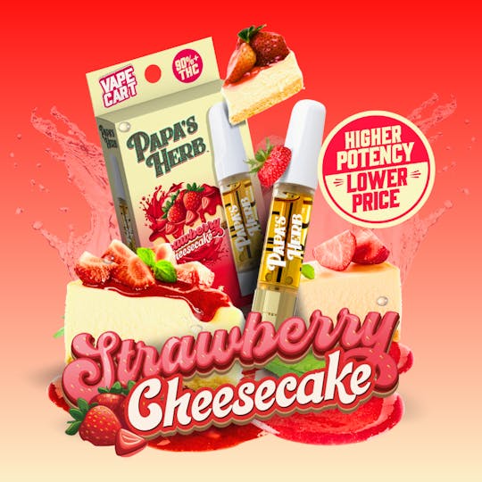 Papa's Herb - Strawberry Cheesecake (1g) Vape Cartridge - 1