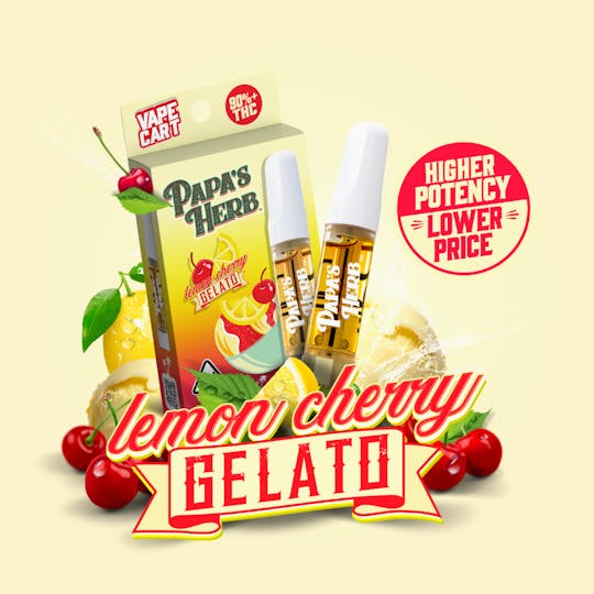 Papa's Herb - Lemon Cherry Gelato (1g) Vape Cartridge - 1