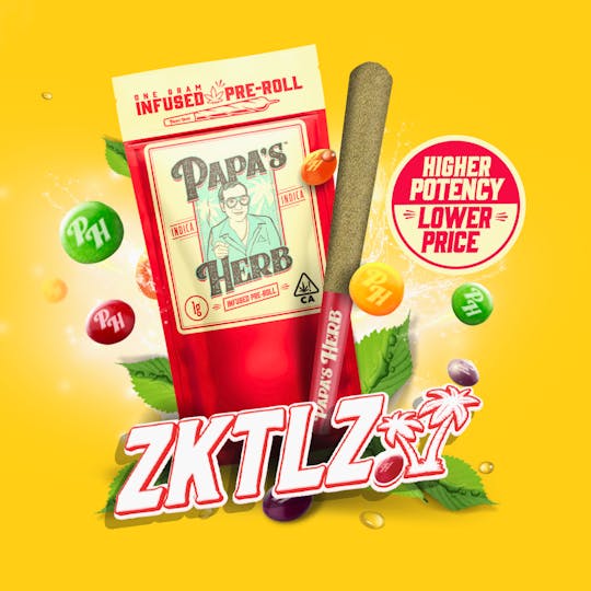 Papa's Herb - ZKTLZ (1g) Infused Preroll - 1