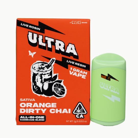 Ultra - Orange Dirty Chai - 1g Live Rosin/Live Resin All-In-One Vape - 1