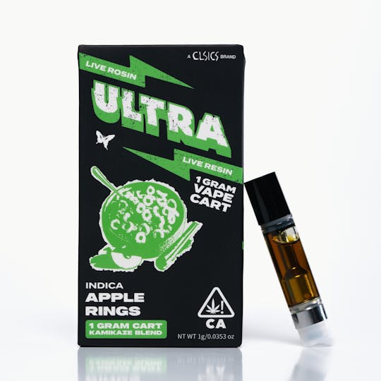 Ultra - Apple Rings - Live Rosin/Live Resin Vape Cartridge 1g - 1