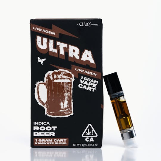 Ultra - Root Beer - Live Rosin/Live Resin Vape Cartridge 1g - 1
