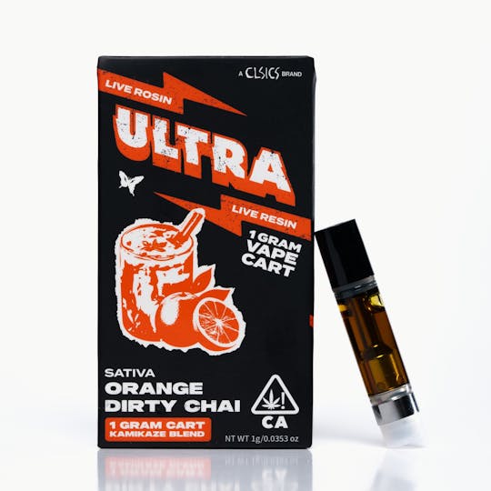 Ultra - Orange Dirty Chai - Live Rosin/Live Resin Vape Cartridge 1g - 1