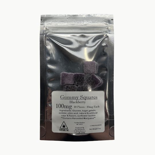 Indico - 100mg Blackberry Hash Rosin Gummies - 207 Kitchen - 1
