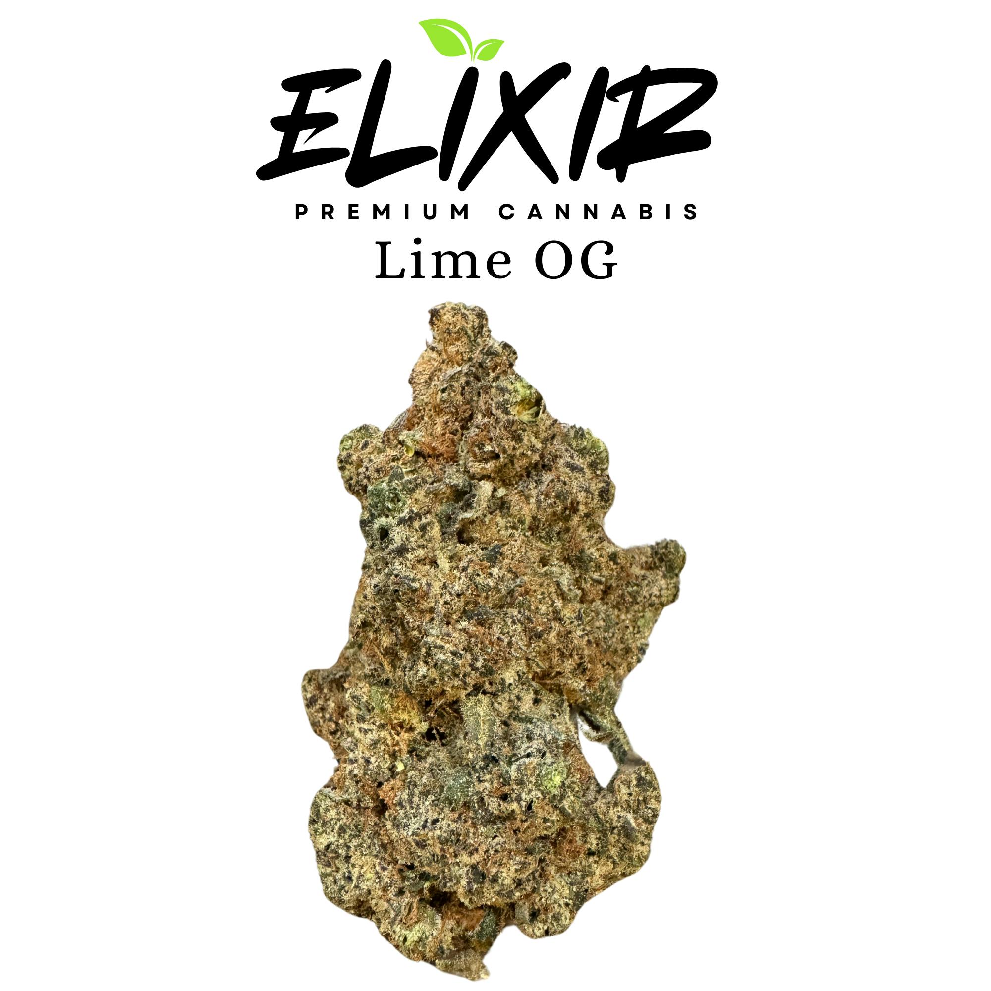 Elixir Extracts - Lime OG - Elixir Flower (BUY 2 OUNCES GET 1/2 OUNCE FREE) - 1