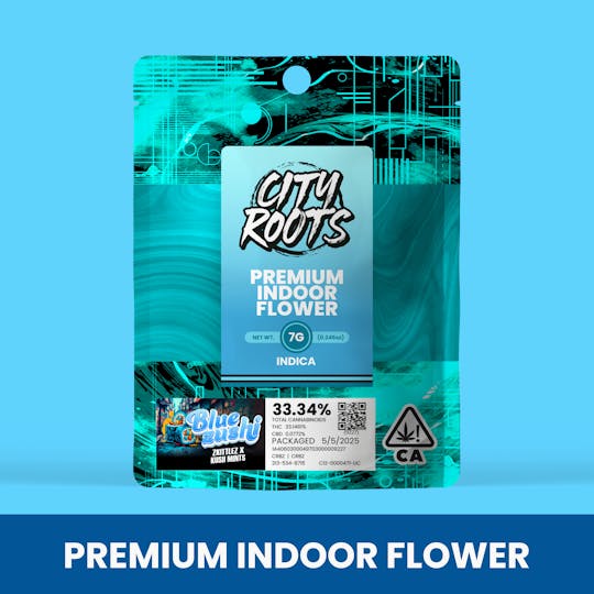 City Roots - Blue Zushi (Indica) Premium Flower 7g - 1