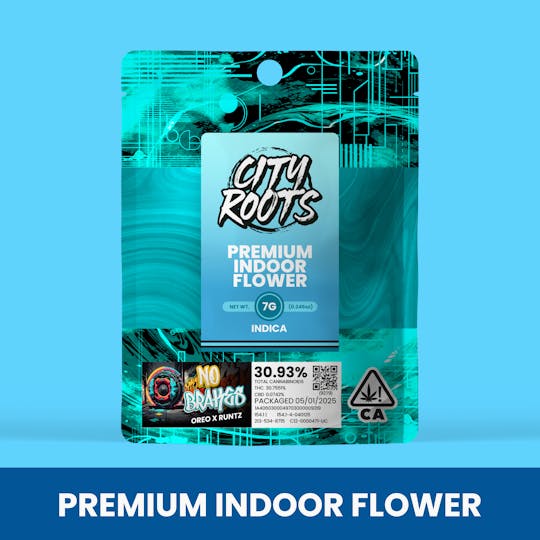 City Roots - No Brakes (Indica) Premium Flower 7g - 1