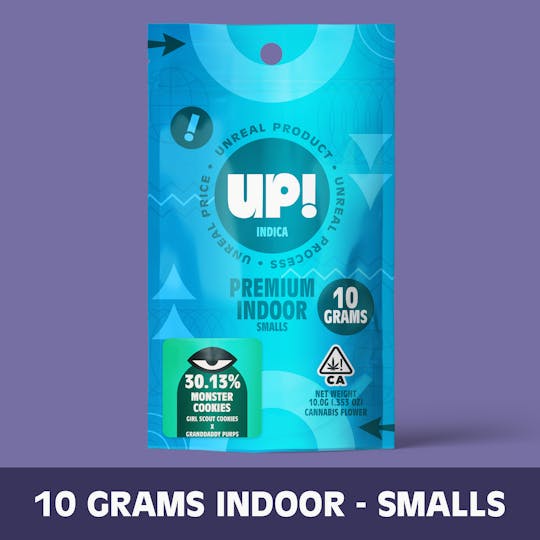 UP! - Monster Cookies (Indica) Premium Indoor Smalls 10g - 1