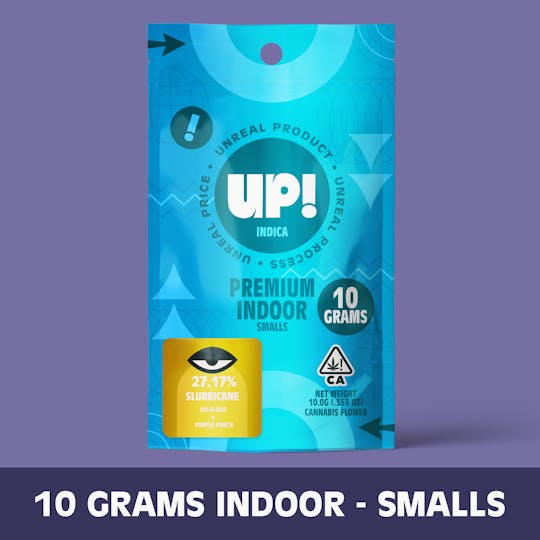 UP! - Slurricane (Indica) Premium Indoor Smalls 10g - 1