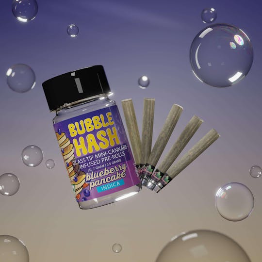Amnesia MI - Blue Dream - Bubble Hash Infused Glass Tip Pre Roll Pack 3.5g (5 Pack) - 1
