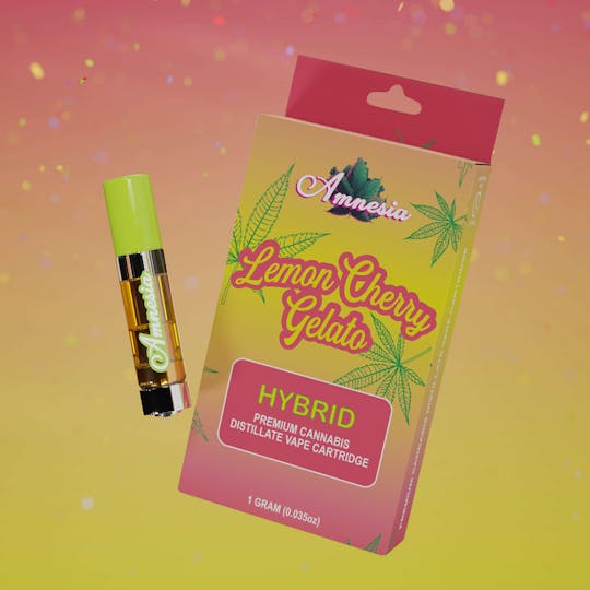 Amnesia MI - Lemon Cherry Gelato - Cart 1g - 1