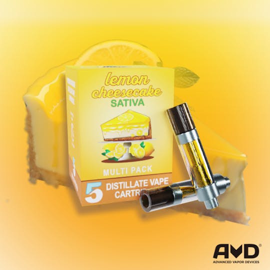 Amnesia MI - Lemon Cheesecake - Vape Carts 5 Pack - 1