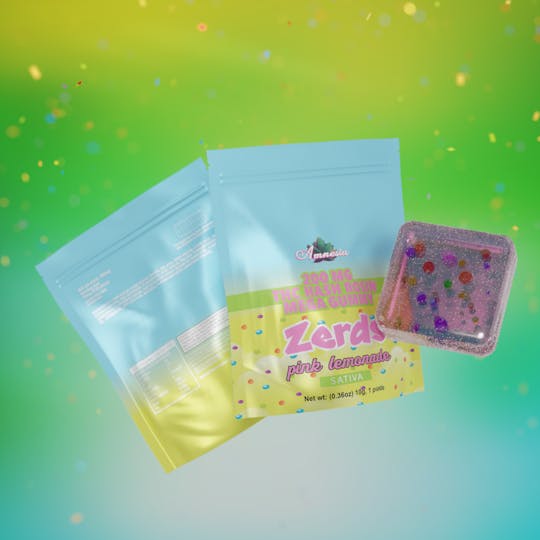 Amnesia MI - Pink Lemonade - Hash Rosin Gummies with Nerds 200mg (1 pk) - 1