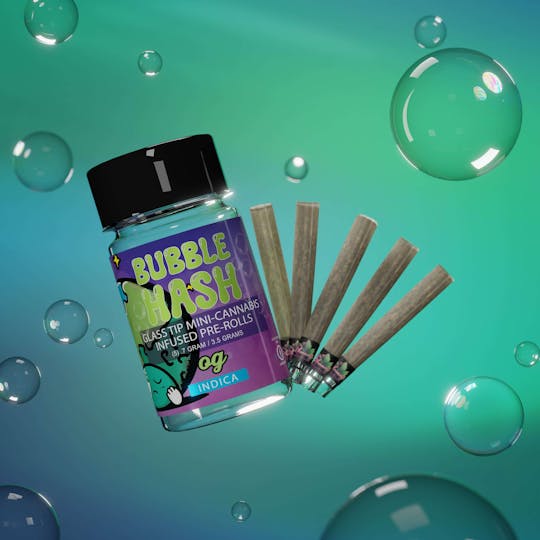Amnesia MI - OG - Bubble Hash Infused Glass Tip Pre Roll Pack 3.5g (5 Pack) - 1