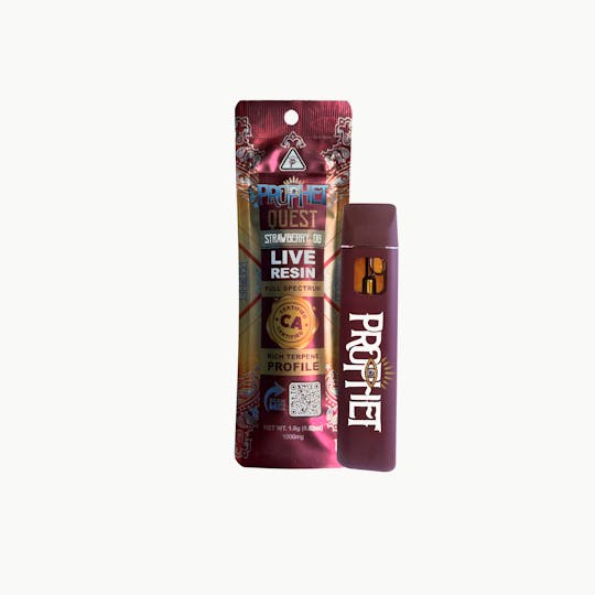 Prophet Brands - Quest Live Resin 1G Vape- Strawberry OG - 1