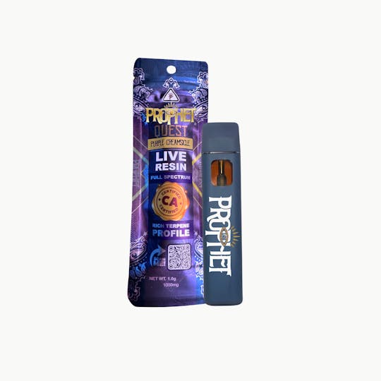 Prophet Brands - Quest Live Resin 1G Vape- Purple Creamsicle - 1