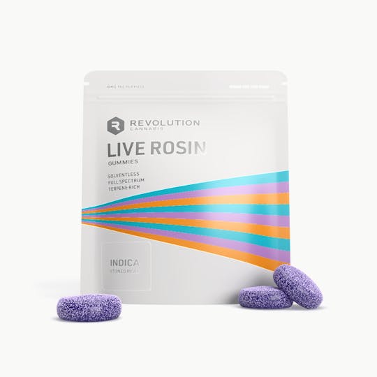 Revolution Cannabis - Revolution | Indica Stoned Pear | Live Rosin Gummies | 10pk - 1