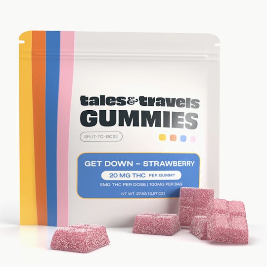 Revolution Cannabis - Tales & Travels | Get Down Strawberry | Gummies | 5pk - 1