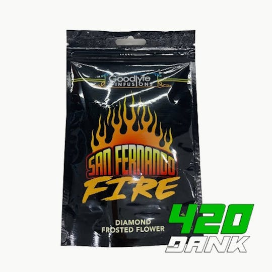 Goodlyfe Farms - Goodlyfe Farms - San Fernando Fire Diamond Frosted Flower 3.5g - 1