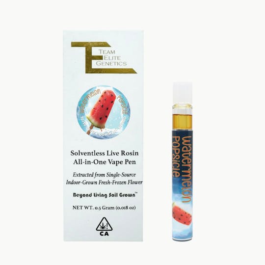 Team Elite Genetics - Watermelon Popsicle AIO Solventless Rosin Vape - 1