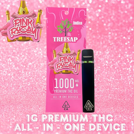 Treesap - CA - Treesap 1g AIO Disposables- Pink Rozay - 1